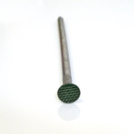 Greeninmygarden.com vous recommande : Clous à tête plate verte en acier pour gazon synthétique - 100 pièces
