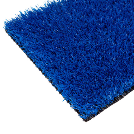 Gazon synthétique Expo 22 mm - Bleu, certifié GRS et classé feu Bfl-S1, touche originale et design