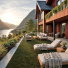 Gazon Fjord - 55mm dans un aménagement extérieur chic et confortable style nordique